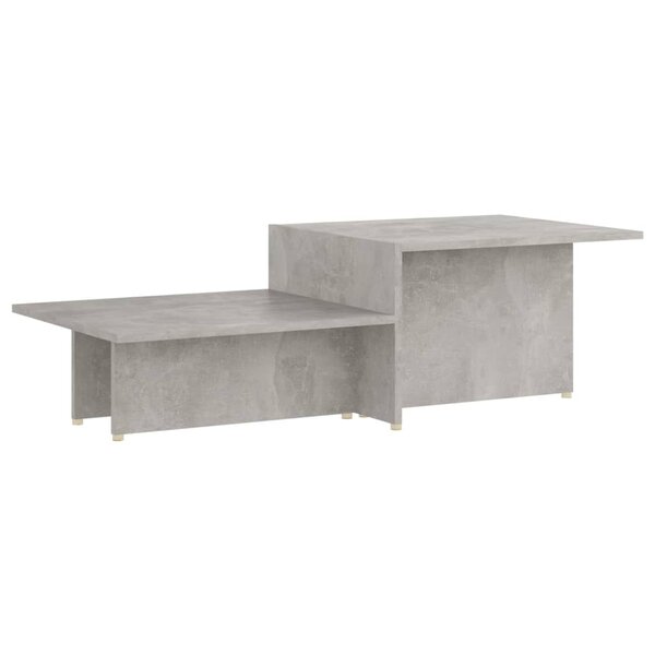 Vidaxl table basse gris béton 111 5x50x33 cm bois d'ingénierie