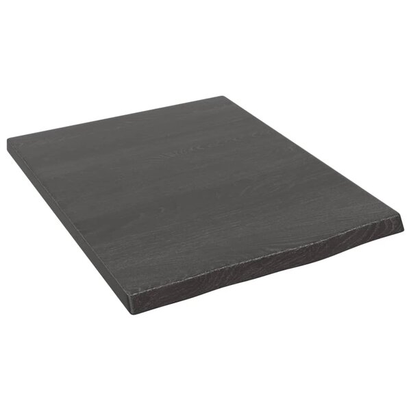 vidaXL Étagère murale marron foncé 40x50x2 cm bois chêne massif traité