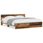 vidaXL Cadre de Lit Bois Ancien 180 x 200 cm Bois d'ingénierie