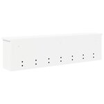 vidaXL Porte-manteau mural Blanc 100 x 16 x 26 cm Bois d'ingénierie