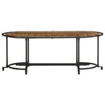 vidaXL Table basse 110x55x40 cm bois massif de récupération
