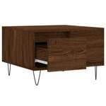 vidaXL Table basse chêne marron 55x55x36 5 cm bois d'ingénierie