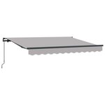 vidaXL Auvent Rétractable Gris clair 250 x 200 cm tissu