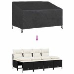 vidaXL Housse de banc de jardin Noir 160 x 100 x 61 / 89 cm Tissu 420D