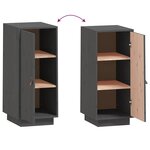 vidaXL Buffet Gris 34x40x75 cm Bois massif de pin