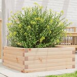 vidaXL Jardinière 60x60x23 cm bois de pin massif