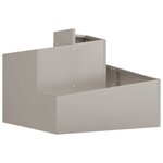 vidaXL Cache-pot de jardin Marron 60 x 60 x 50 cm Acier patiné