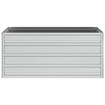 vidaXL Lit surélevé de jardin 100x40x45 cm Acier galvanisé Argenté