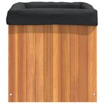 vidaXL Jardinière 45x45x45 cm bois massif d'acacia