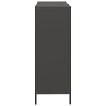 vidaXL Buffet haut noir 101 5x39x103 5 cm acier