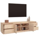 vidaXL Meuble TV 176x37x47 5 cm Bois de pin massif