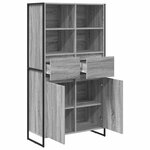 vidaXL Buffet 2 Pièces Gris Sonoma 81 x 36 x 150.5 cm Bois d'ingénierie