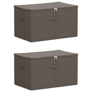 vidaXL Boîte de rangement 2 pc Tissu intissé 55 x 35 x 32 cm 61 6 L