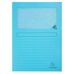 Paquet De 100 Chemises À Fenêtre Super 160g/m2 - 22x31cm - Couleurs Assorties - Exacompta