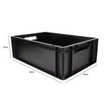 Pack and Move - Lot 4 Bacs Gerbables - Charge 20 kg - 60 x 40 x 20 cm - Stockage Rangement Outils Bricolage - Résistant - Réutilisable - 40L