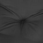 vidaXL Coussin rond noir Ø 60 x11 cm tissu oxford