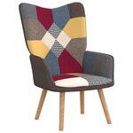 vidaXL Chaise de relaxation Patchwork Tissu