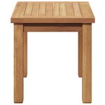 vidaXL Table basse Marron 50 x 35 x 36 cm Bois de teck solide