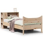 vidaXL Cadre de lit sans matelas 75x190 cm bois de pin massif