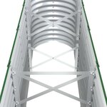 vidaXL Lit surélevé de jardin Acier enduit de poudre 332x40x68 cm Vert
