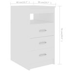Bureau table poste de travail meuble d'ordinateur informatique étude 140 x 50 x 76 cm bois d’ingénierie blanc 02_0023523