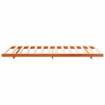 vidaXL Cadre de lit surélevé Marron cire 90 x 220 cm