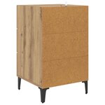 vidaXL Cabinet de chevet avec tiroir chêne artisanal 40 x 40 x 66 cm