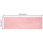 vidaXL Tapis en Fourrure Synthétique de Lapin Rose 80 x 250 cm