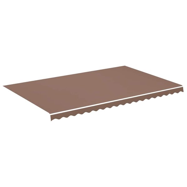 vidaXL Tissu de remplacement pour auvent Marron 5x3 m