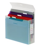 Coffret de classement A4 garni de 5 sous dossiers avec onglets d'identification