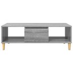 vidaXL Table basse Sonoma gris 103 5 x 60 x 35 cm Bois d'ingénierie