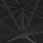 vidaXL Parasol de jardin en porte-à-faux et poteau en aluminium