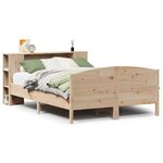 vidaXL Lit bibliothèque sans matelas 120x200 cm bois de pin massif