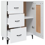 vidaXL Buffet Blanc 69 5x34x90 cm Bois d'ingénierie