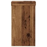 vidaXL Supports pour plantes 2 Pièces vieux bois bois d'ingénierie