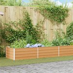 vidaXL Jardinière surélevée Marron Clair 600 x 80 x 45 cm