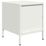 vidaXL Table de chevet blanc 35x39x43 5 cm acier