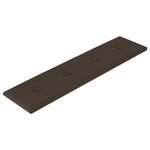 vidaXL Tête de lit murale 12 pc Marron Simili cuir