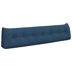 vidaXL Coussin de Dos Bleu 200 x 24 x 50 cm tissu