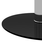 vidaXL Table basse Noir 40 cm Verre trempé