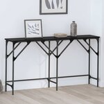 vidaXL Table console Chêne noir 140 x 29 x 75 cm Bois d'ingénierie