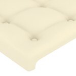 vidaXL Cadre de lit sans matelas crème 140x200 cm similicuir