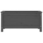 vidaXL Jardinière gris 82 5x40x39 cm bois massif de pin