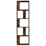 vidaXL Bibliothèque Chêne fumé 45x24x160 cm Bois d'ingénierie