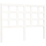 vidaXL Cadre de lit sans matelas blanc 120x200 cm bois massif