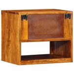 vidaXL Cabinet de chevet avec tiroir 2 Pièces Marron 40 x 35 x 35 cm