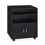 Caisson de bureau mobile pratique avec tiroir à clavier 80 x 40 x 60 cm en métal noir 13_0009848