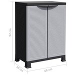 vidaXL Armoire en plastique 68x39x92 cm