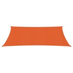 Vidaxl voile d'ombrage 160 g/m² orange 4x6 m pehd