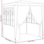 vidaXL Tente de réception avec parois latérales 2 5x2 5 m Vert 90 g/m²